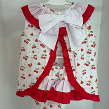 Load image into Gallery viewer, Ceyber Baby Girls Watermelon &amp; Cherry Open Back Jam Set
