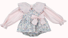 Load image into Gallery viewer, Valentina Mia Floral Check Pinafore