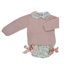 Load image into Gallery viewer, Sardon Baby Girls Dusky Floral 2 Piece Set