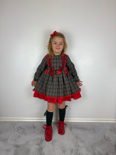 Load image into Gallery viewer, Ceyber Green Tartan Dress