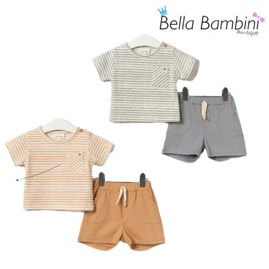 Baby Boys Stripe Top Short Set