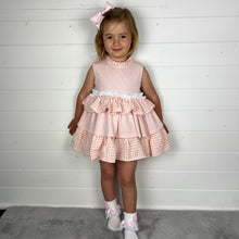 Load image into Gallery viewer, Ceyber Girls Pink Gingham Puffball Style Dress