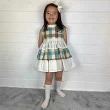 Load image into Gallery viewer, Ceyber Girls Check Puffball Style Dress