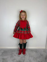 Load image into Gallery viewer, Ceyber Red Tartan Dress