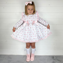 Load image into Gallery viewer, Ceyber Pink Floral Double Bow Dress