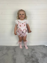 Load image into Gallery viewer, Ceyber Baby Girls Pink Teddy Romper