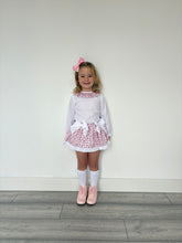 Load image into Gallery viewer, Ceyber Baby Girls Candy Cane Skirted Jam