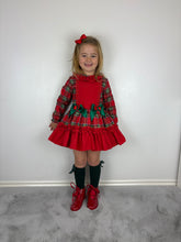Load image into Gallery viewer, Ceyber Red Tartan Dress