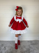 Load image into Gallery viewer, Ceyber Girls Red and White Dress