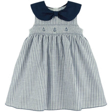 Load image into Gallery viewer, Dulce De Fresa Older Girls Navy Dress