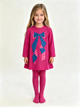 Load image into Gallery viewer, Agatha Ruiz De La Prada Hot Pink and Blue Bow Dress
