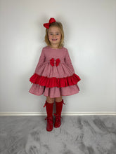 Load image into Gallery viewer, Ceyber Red Gingham Dress