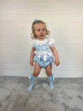 Load image into Gallery viewer, Ceyber Baby Girls Blue Bunny Romper