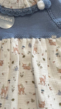 Load image into Gallery viewer, Juliana Baby Girls Blue Woodland Dress