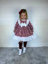 Load image into Gallery viewer, Ceyber Girls Burgundy Blossom Dress