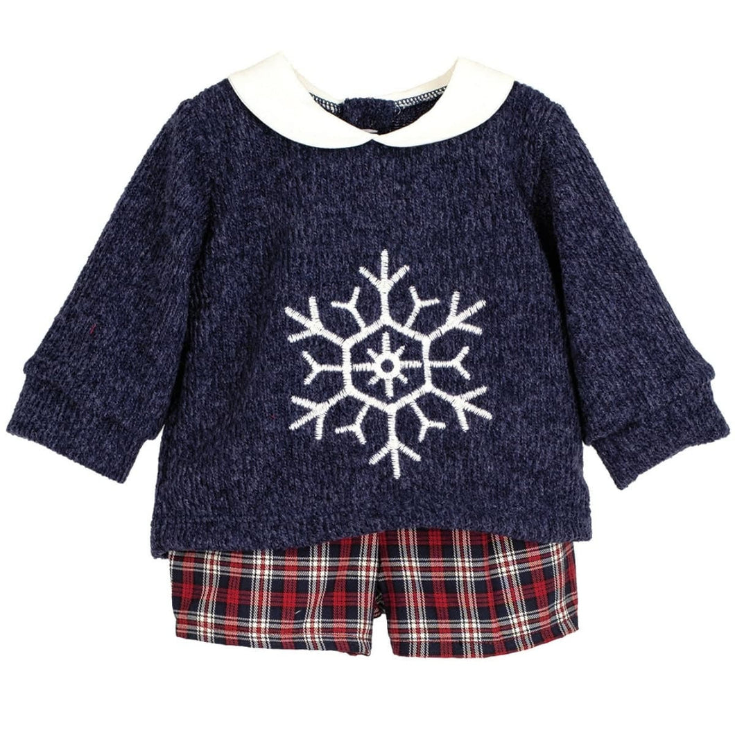Calamaro Baby Boys Navy and Red Jam Set Monzon Collection