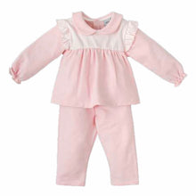 Load image into Gallery viewer, Babidu Girls Pink Stripe Lounge Set
