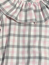 Load image into Gallery viewer, Ceyber Baby Girls Pink &amp; Grey Check Romper