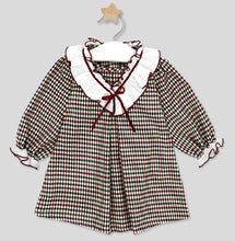 Load image into Gallery viewer, Rapife Girls Burgundy Check Dress