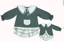Load image into Gallery viewer, Valentina Olie Floral Green Skirted Jam Set