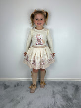 Load image into Gallery viewer, Giorgio Bambini Beige Teddy Skirt Set