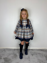 Load image into Gallery viewer, Ceyber Navy &amp; Orange Dress