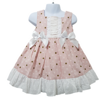 Load image into Gallery viewer, Ceyber Older Girls Dusky Polka and Swirls Dress