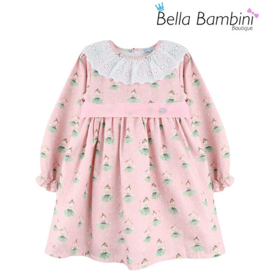 Dulce De Fresa Older Girls Ballerina Fairy Print Dress