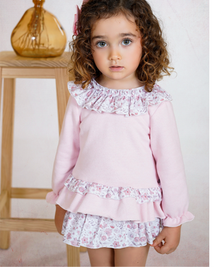 Dbb PETITBB Collection Baby Girls Pink Floral Dress PRE ORDER