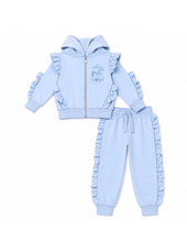 Load image into Gallery viewer, Giorgio Bambini Older Girls Blue Frill Carousel Lounge Set