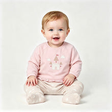 Load image into Gallery viewer, Mayoral Baby Girls Pink Castle Gaiters Set