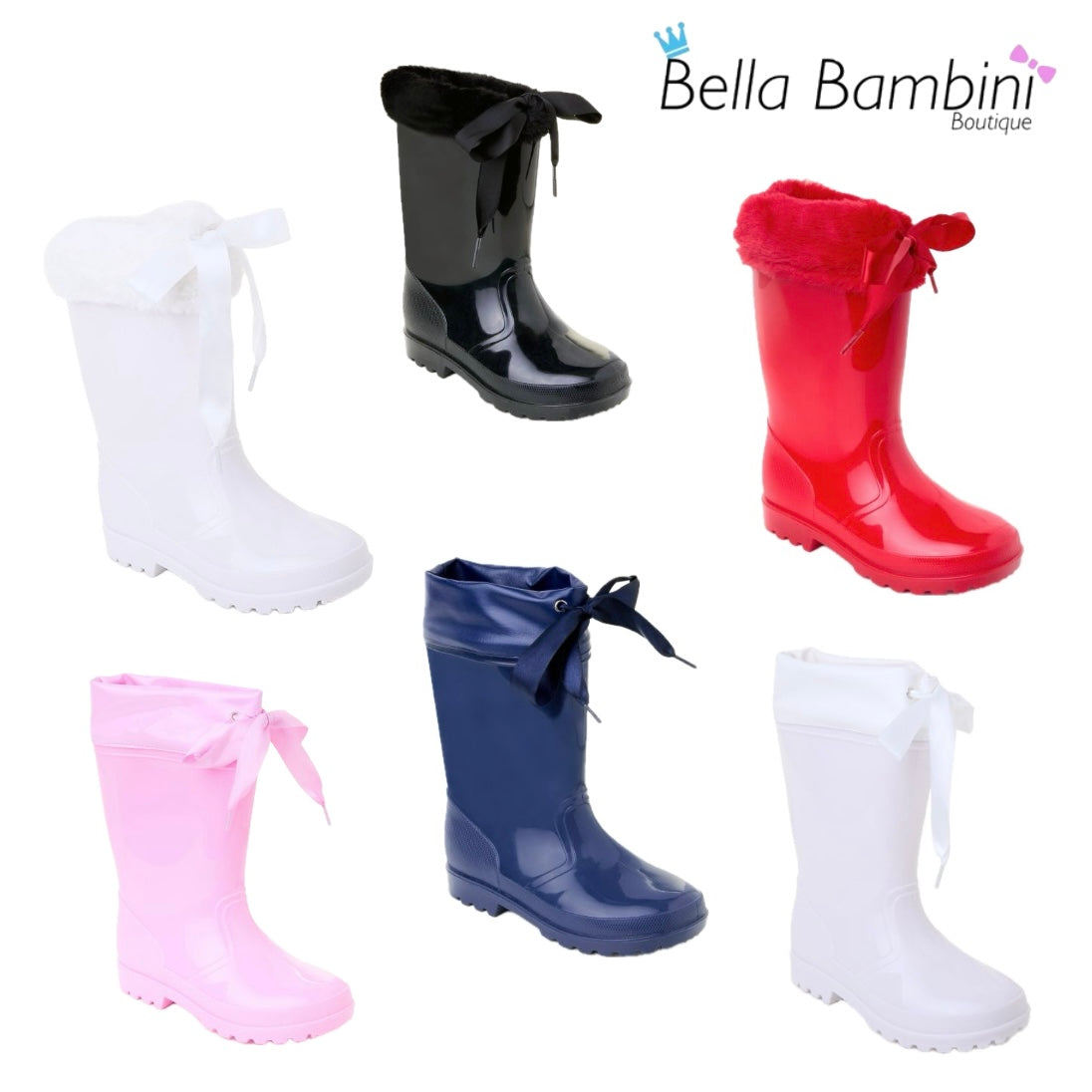 Stivali Per Pioggia E Fango Stivali Da Pioggia Impermeabili Per Bambini - Wellington In Gomma, Taglie 1-4, Colori Vivaci Stivali Gomma Bambini Colorati