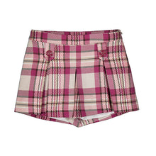 Load image into Gallery viewer, Mayoral Older Girls Raspberry Plaid Short Set