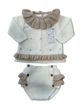 Load image into Gallery viewer, Little Star Baby Girls Spot Knit Jam Set