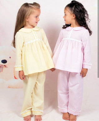 Beau Kids Girls Pinstripe Pyjamas