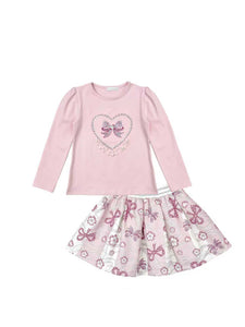 Giorgio Bambini Love Heart Skirt Set