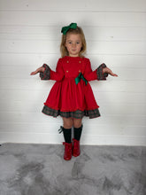 Load image into Gallery viewer, Ceyber Red Side Bow Dress