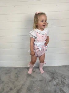 Ceyber Baby Girls Pink Bunny Romper