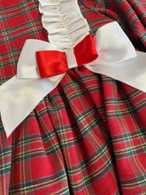 Load image into Gallery viewer, Ceyber Girls Red Tartan Double Bow Dress