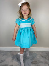 Load image into Gallery viewer, Mabini Girls Turquoise Smock