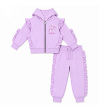 Load image into Gallery viewer, Giorgio Bambini Older Girls Lilac Frill Carousel Lounge Set