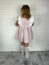 Load image into Gallery viewer, Ceyber Girls Pink Polka Frill Shoulder Dress