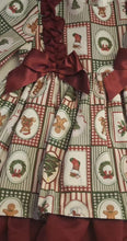 Load image into Gallery viewer, PRE ORDER Ceyber Girls Christmas Patchwork Double Bow Dress