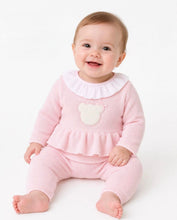 Load image into Gallery viewer, Kleo Kids Pink Knit Frill Teddy Bear Two Piece Set