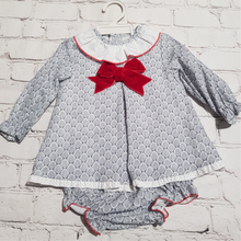 Load image into Gallery viewer, Baby Ferr Baby Girls Red Bow Dress