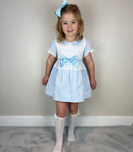 Load image into Gallery viewer, Mabini Girls Blue Stripe Smock