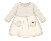 Load image into Gallery viewer, iDO Baby Girls Cream Boulce Pocket Dress
