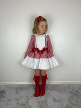 Load image into Gallery viewer, Ceyber Red Gingham Dress