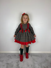 Load image into Gallery viewer, Ceyber Green Tartan Dress