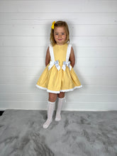 Load image into Gallery viewer, Ceyber Girls Yellow Double Bow Dress